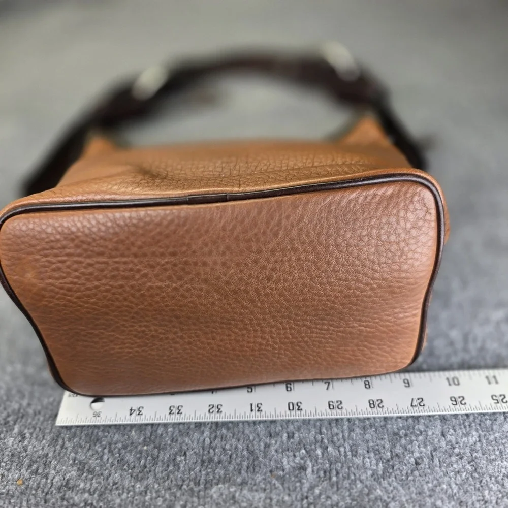 DOONEY & BOURKE 1975 Pebbled Leather Hobo Classic Vintage Shoulder Bag Brown